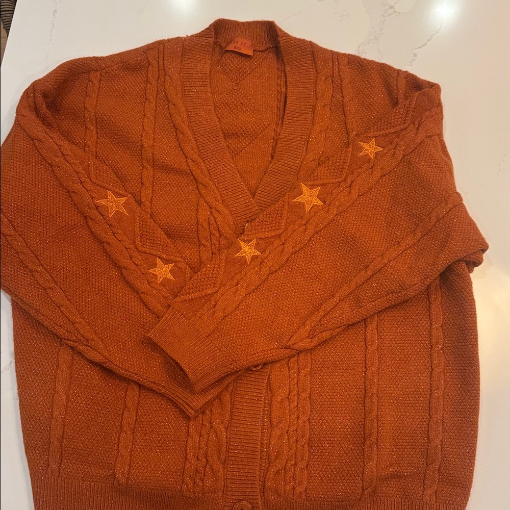 NEW Taylor Swift Orange Knit Cardigan - Cardigan Only